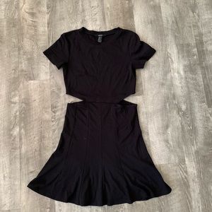 Peak a boo waist cut skater dress